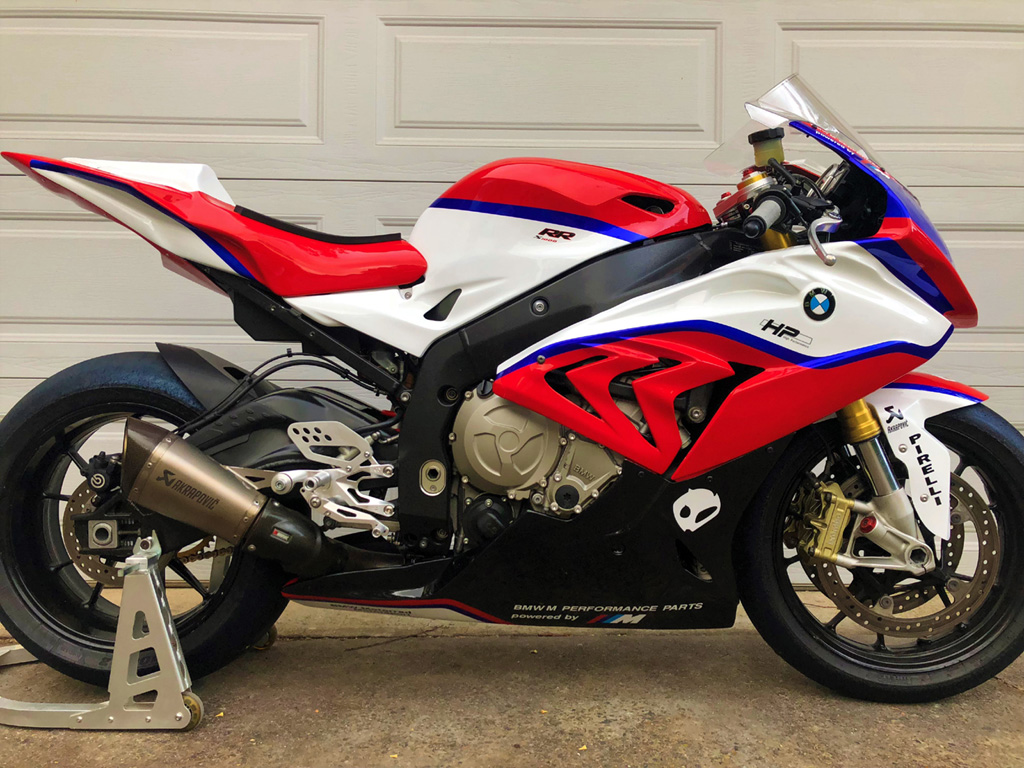2014 BMW S1000RR (2015 fairings) modified MotoGP Safety Bike design.